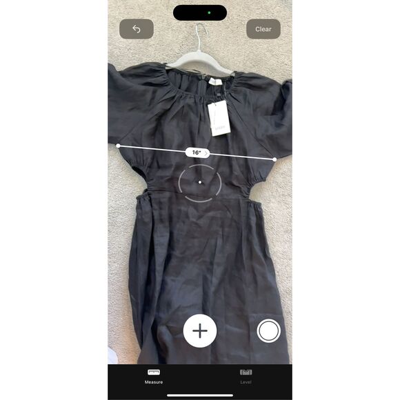 NWT DISSH black linen cut out mini dress, $188 - Picture 10 of 11